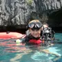 Wolsey Hall Oxford student, Vladimir, scuba diving.